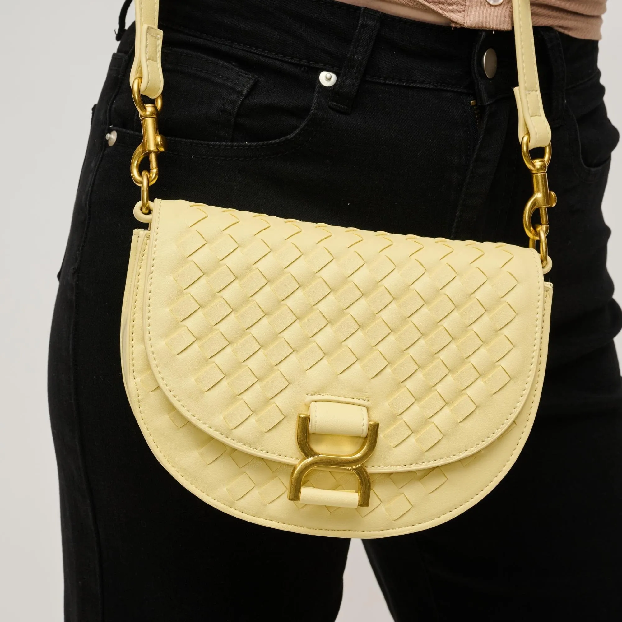 29049 Alise Woven Crossbody Bag Minimalist Streetwear Style Daily Comfort