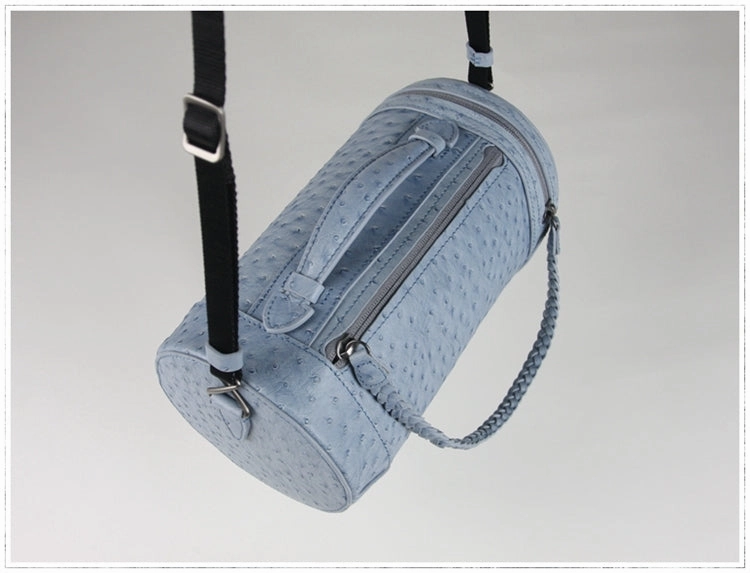 Cute Womens Green Leather Bucket Shoulder Purse Barrel Crossbody Bag Purse for Ladies Stylish Daily Wear Relaxed Soft Shape