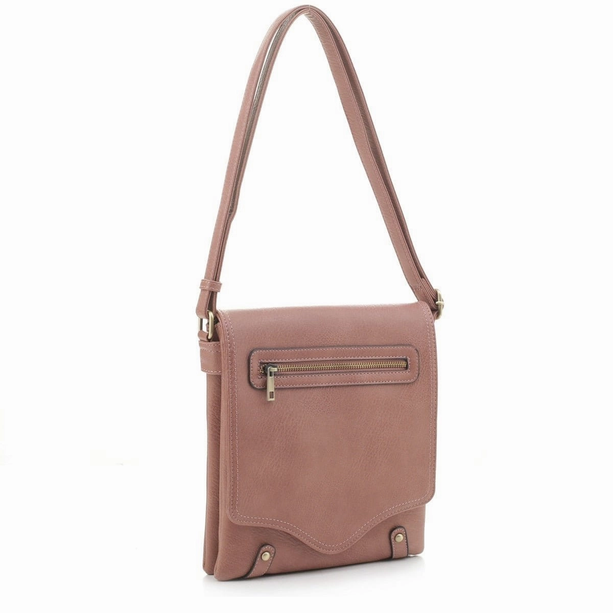 DSC31184LK  Zipper Pocket Flap Over Concealed Carry Crossbody Functional Travel Flexible Design