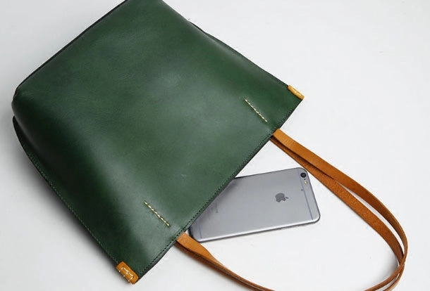 Compact Option Smart Carry Genuine Leather Handbag Small Tote Bag Shopper Bag Shoulder Bag Purse For Women