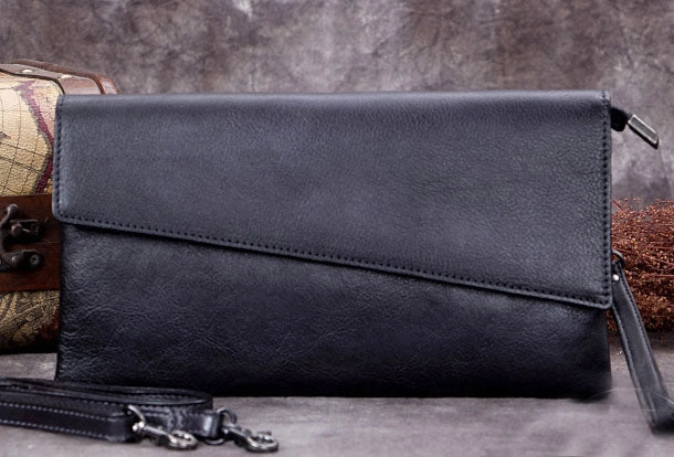 Genuine Leather Clutch Vintage Wristlet Wallet Crossbody Bag Shoulder Bag Handbag Purse For Women Trendy Design Elegant jewelry bag