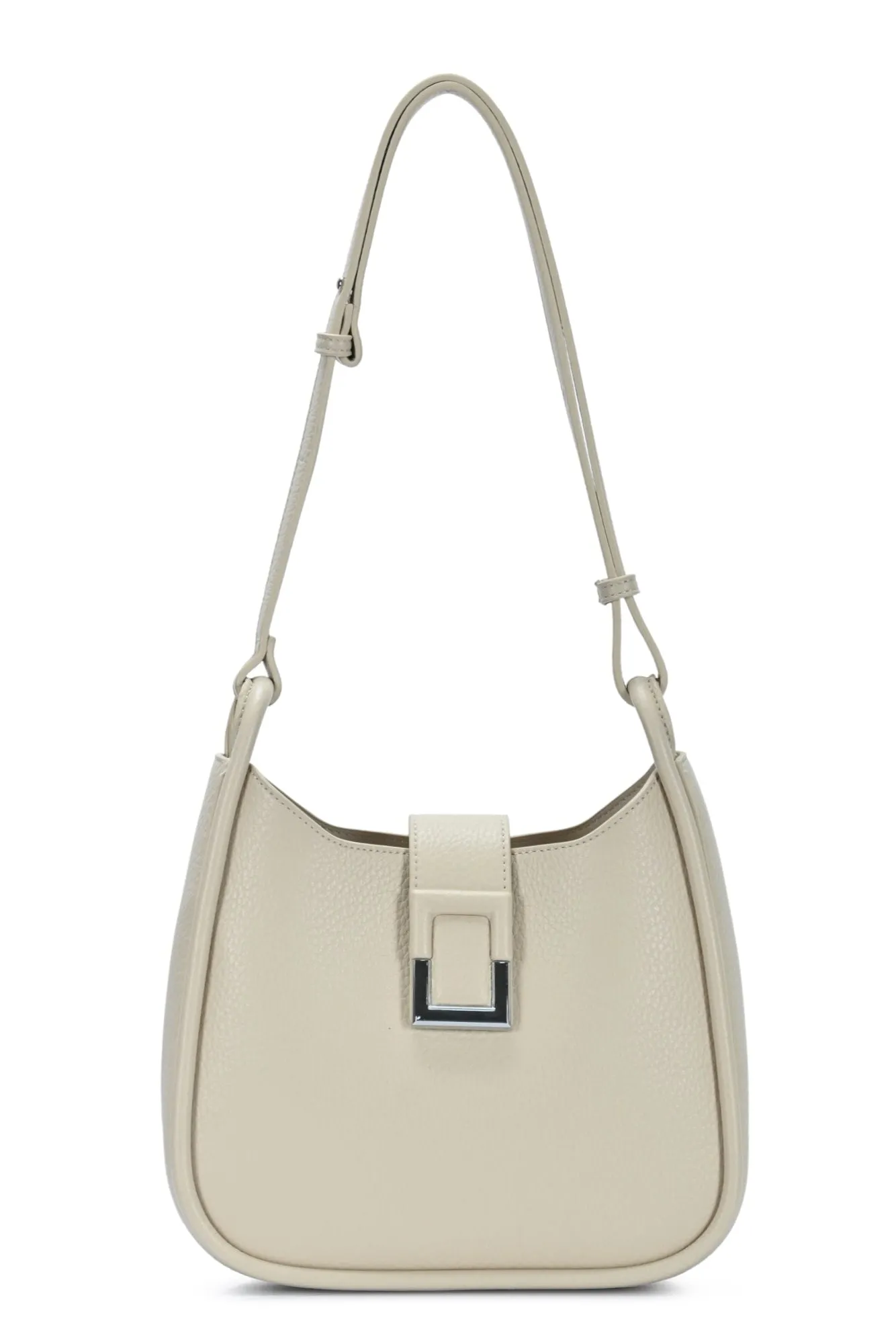 Lightweight and easy to carry for all-day use BGT7021 Gemma Buckle Detail Crossbody Bag