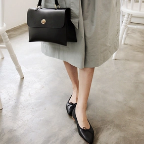 Black Leather Women Handbag Shoulder Bag Work Bag For Women Casual Office Everyday handbag