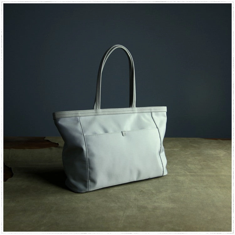 Black Womens Nylon Shoulder Tote Womens Nylon Shoulder Tote Black Nylon Handbag Shoulder Purse for Ladies Classic Detail