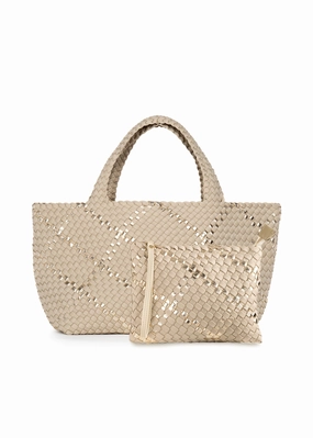 Water-resistant Soft Texture Bobbi Buff Woven Tote