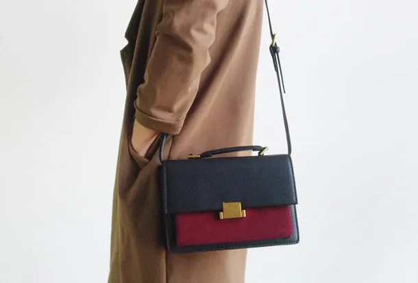 Luxury Style Urban Chic Genuine Leather Bag Handbag Purse Shoulder Bag for Women Leather Crossbody Bag