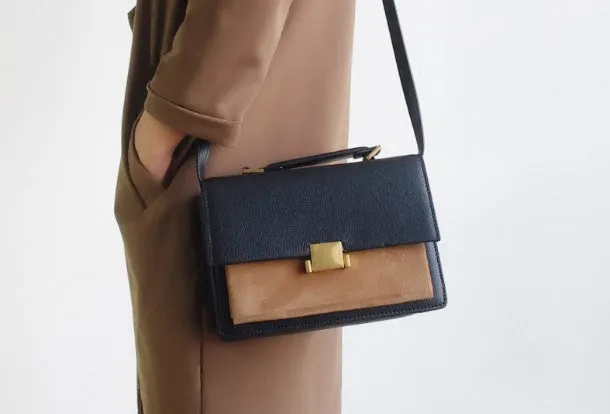 Compact Beauty Genuine Leather Bag Handbag Purse Shoulder Bag for Women Leather Crossbody Bag