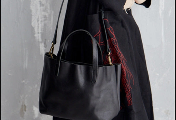 Handmade Leather Handbag Tote Bag Purse Crossbody Bag Shoulder Purse For Women Practical Look