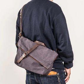 Canvas Mens Casual Beige 12???? Courier Bag Shoulder Bag Side Bag Messenger Bag for Men Urban Explorer