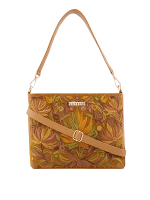 Caprese Siji Tresna Large Brown Crossbody Bag Practical features that help keep your items safe and secure