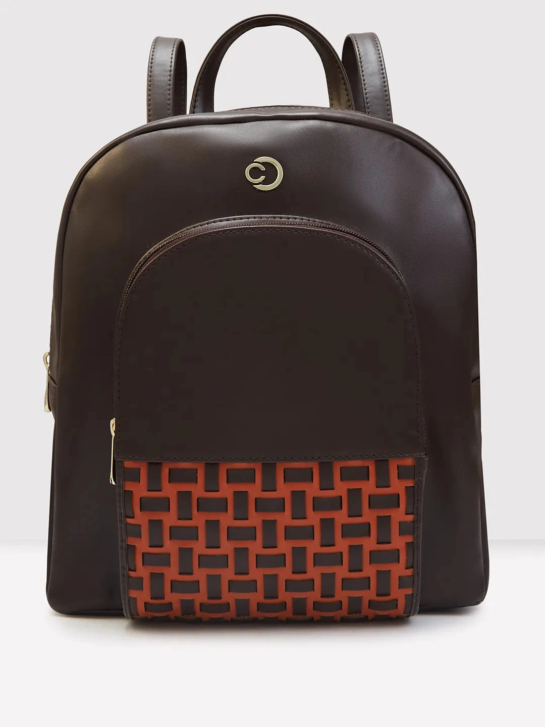 Caprese Zeta Quilted Large Chocolate Backpack Lightweight Journey Modern Adventure