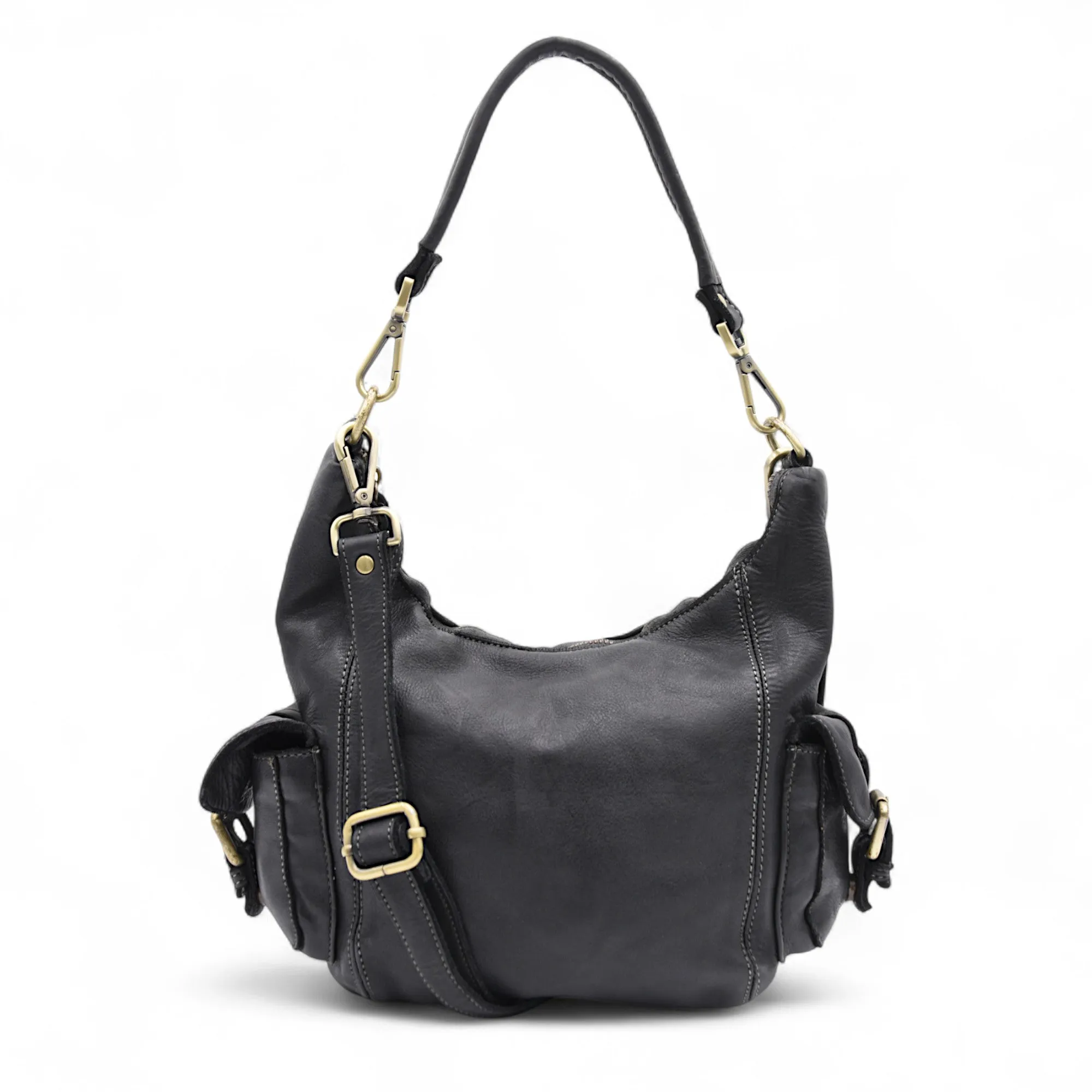 Smartly designed for those who prefer easy access and organization Cargo Hobo in Black