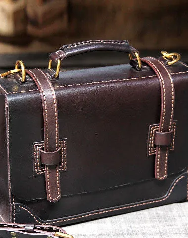 Stylish Choice Work Travel Handmade messenger bag coffee satchel purse leather crossbody bag shoulder bag women