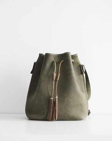 Everyday Carry Handmade leather purse bucket phone bag shoulder bag cossbody bag purse women