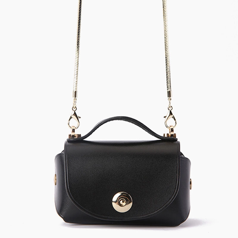 Cute Leather Womens Mini Chain Purse Makeup Handbags Tiny Chain Shoulder Bags for Women Quilted Texture Practical Design