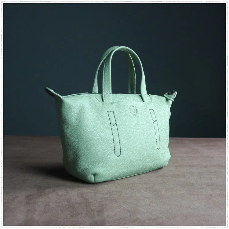 Classic Womens Green Leather Shoulder Handbag Womens Fashion Work Green Handbag Purse Crossbody Purse for Ladies Functional Trend