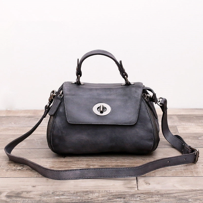 Adjustable strap handbag Luxury Accent Handmade Leather handbag purse doctor bag shoulder bag for women leather shopper bag