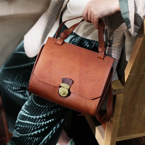 Fashion Accessory Soft-touch work tote Fashion Green Leather Women's Top Handle Handbag Structured Green Small Satchel Shoulder Bag Purse