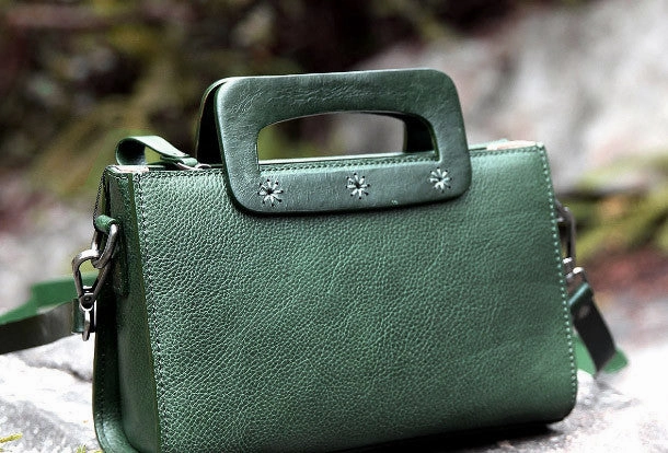 Bold Edge Fashion highlight Handmade vintage satchel leather crossbody bag shoulder bag handbag for women