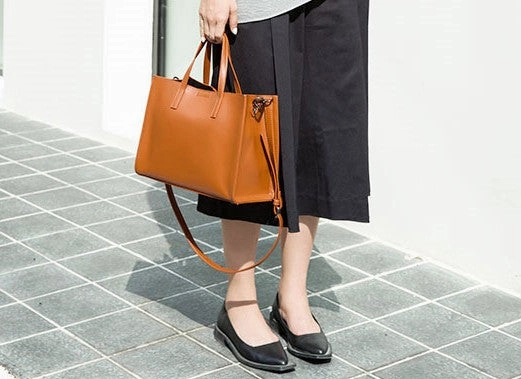 Chic Everyday work commute Stylish Leather Womens Handbag Work Purse Shoulder Tote Bag for Women