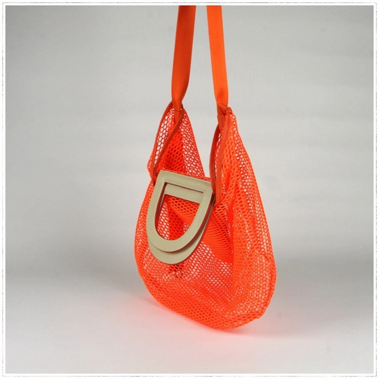 Sophisticated Style Everyday Utility Womens Green Net Polyester Leather Tote Handbag Purse Polyester Tote Shoulder Bag Purse for Ladies