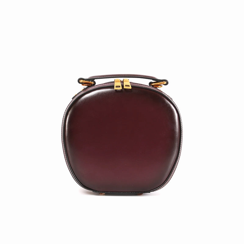 Smart Aesthetic Stylish LEATHER WOMENs Circle Handbag Purse Round SHOULDER Purses for Women