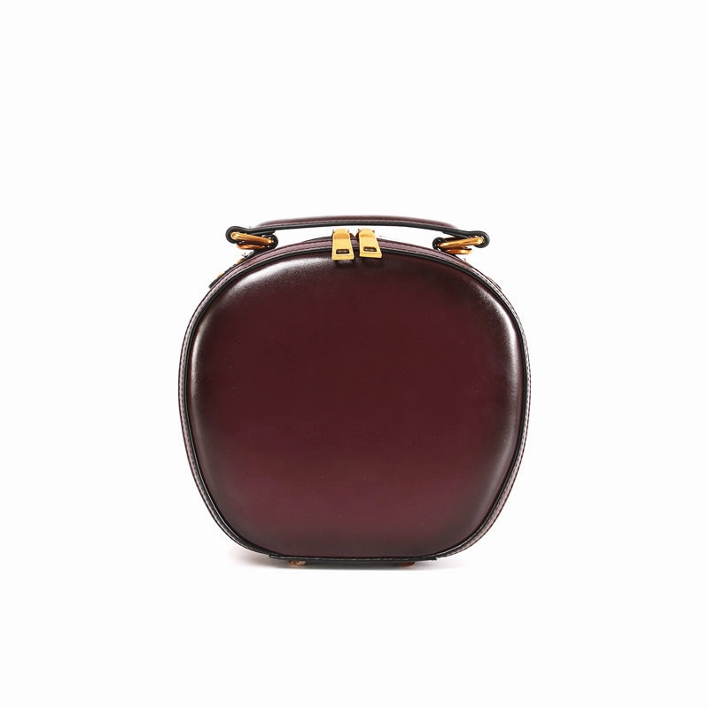 Stylish LEATHER WOMENs Circle Handbag Purse Round SHOULDER Purses for Women Chic Touch