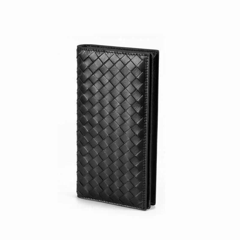 Australia Lambskin Leather Woven Wallet, Men Woven Leather Cards Holder, Handcrafted Trifold Wallet, Designer Wallet, Women Purse, Men Purse Lightweight Utility