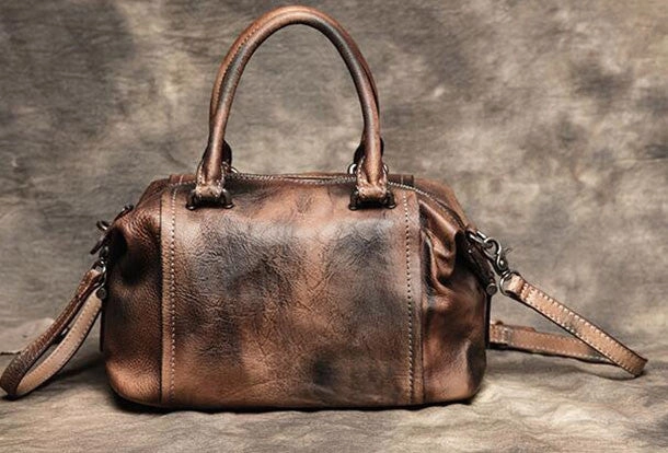 Handmade Leather handbag purse shoulder bag for women leather shopper bag Sleek Structure Classic Casual