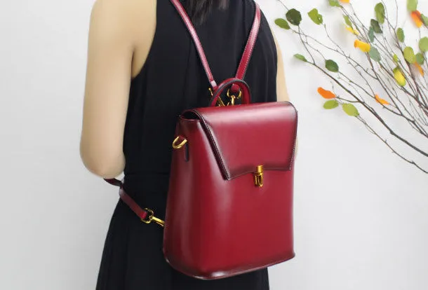 College Leather Backpacks for Women Shoulder bag for Women Everyday Function