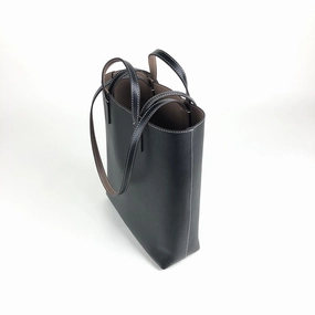 Cute Womens Black&Coffee Leather Shoulder Tote Bag Best Tote Handbag Shopper Bag Purse for Ladies Practical Choice Practical city carrier