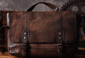 Handmade leather men messenger Bag Cool Shoulder Bags Travel Messenger Bags Weekend Getaway