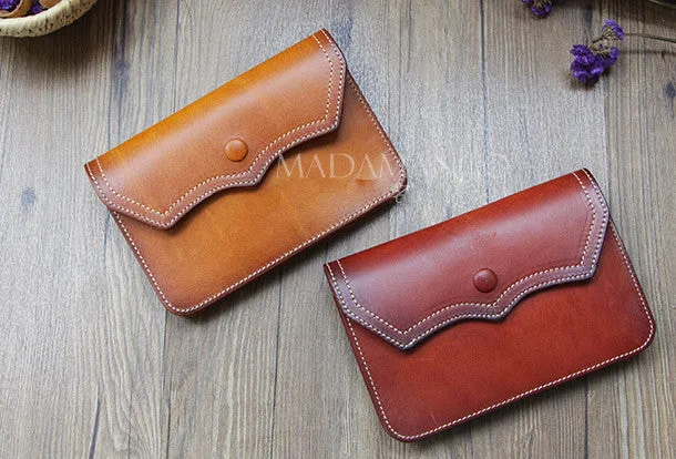 light texture travel mode Handmade Leather Small phone Purse shoulder bag leather crossbody bag for women