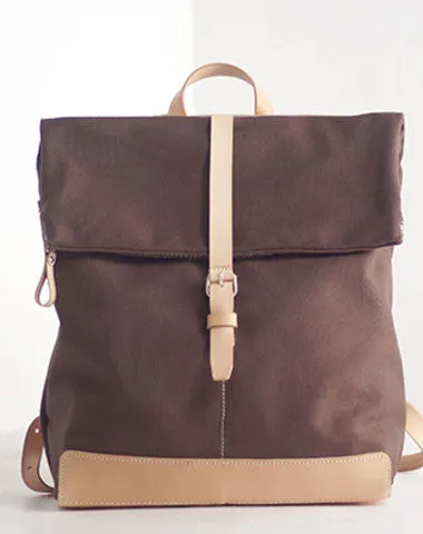 Handmade Leather backpack bag shoulder bag for women leather Weekend Bag Elegant Finish