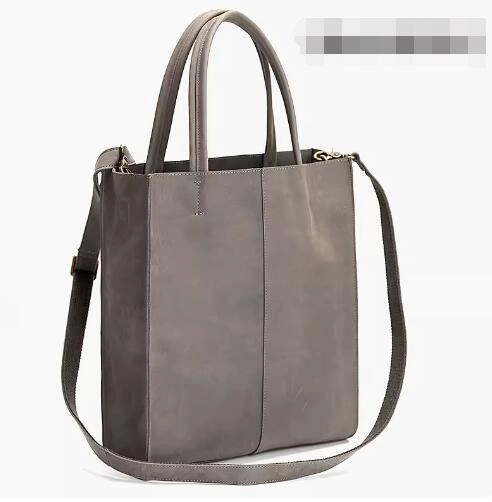 Cool Handmade Leather Mens Tote Bag Cool Messenger Tote Bag Handbag for men Soft Fabric