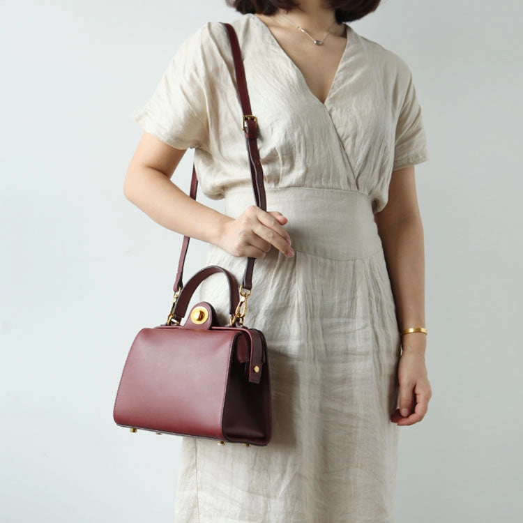 Elegant Simplicity Classic Choice Stylish LEATHER WOMEN Doctor Handbag SHOULDER BAG Crossbody Purse FOR WOMEN