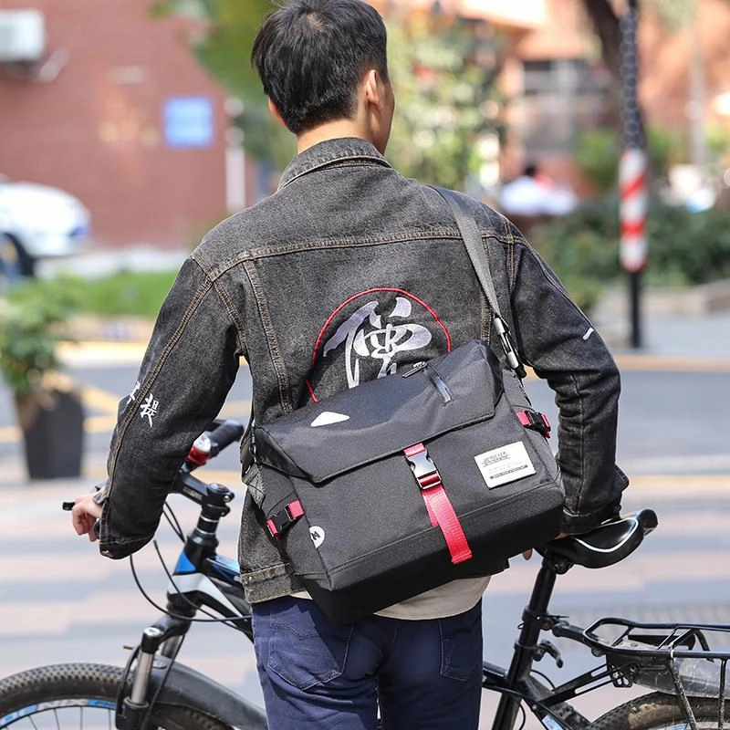 Classic Functionality Trendy Nylon Cloth Mens Motorcycle Bag Postman Bag Messenger Bag Side Bag For Men