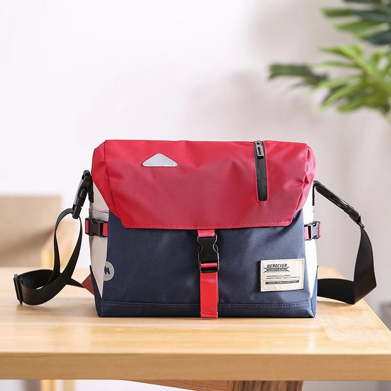 Trendy Nylon Cloth Mens Motorcycle Bag Postman Bag Messenger Bag Side Bag For Men Functional Accessory Modern Journey