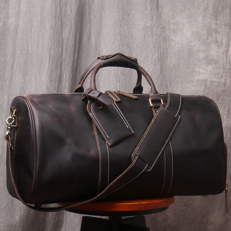 Heavy Gear Lightweight Design Cool Vintage Leather Mens Duffle Bag Weekender Bag Overnight Bag Travel Bag