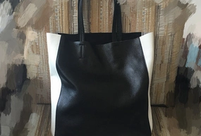 Handmade Vintage Leather Oversize Tote Bag Shoulder Bag Handbag For Women Modern Touch