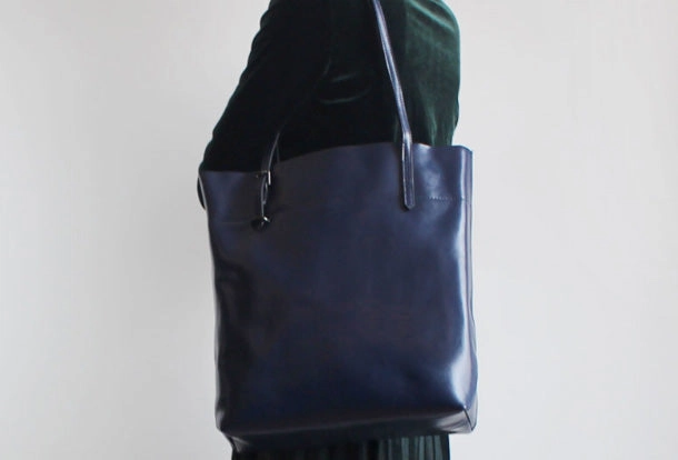 Handmade Leather Tote Purse Handbag Shoulder Bag Large for Women Leather Shopper Bag Practical Storage Minimal Everyday