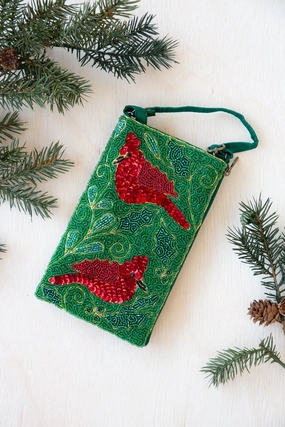 Chic Signature Elegant Everyday Cardinal Beaded Club Bag