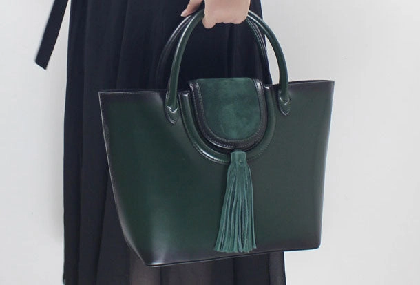 vivid color Genuine Leather handbag  purse shoulder bag black for women leather crossbody bag