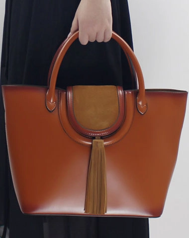 Casual Utility Genuine Leather handbag  purse shoulder bag black for women leather crossbody bag