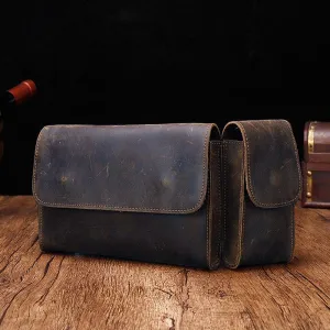 Cool Fashion LEATHER MEN'S Fanny Pack Waist Pack Belt Bag Belt Pack For Men Compact Construction Luxury Craft