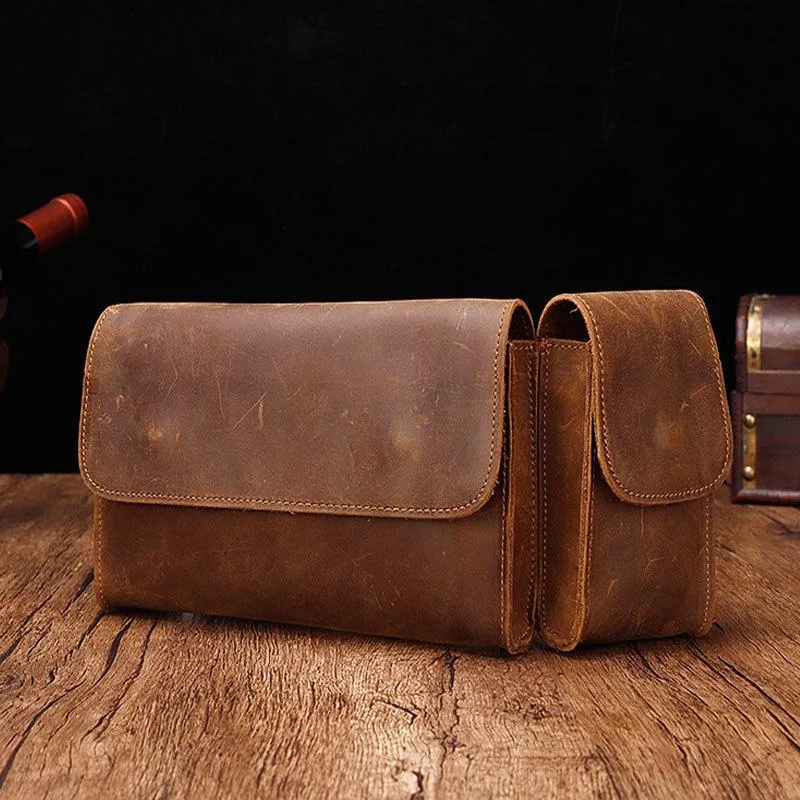 Cool Fashion LEATHER MEN'S Fanny Pack Waist Pack Belt Bag Belt Pack For Men City Gear Luxury Perfection