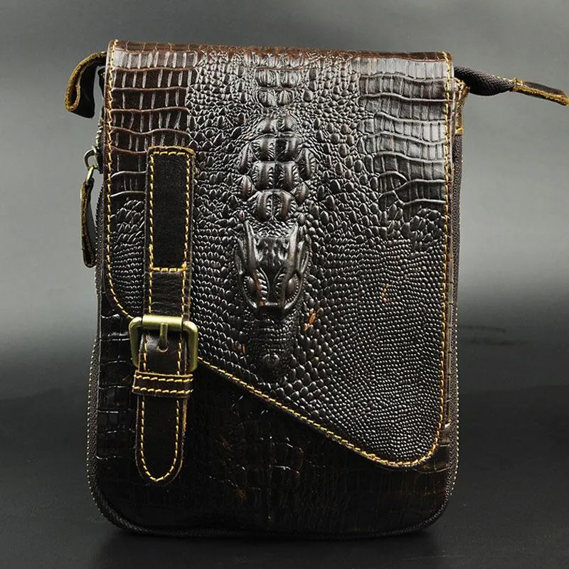 Cool Mens Leather Small Side Bag Belt Pouch Waist Pouch Holster Belt Case for Men Work Accessory