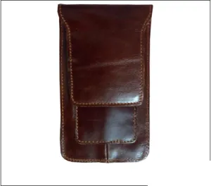 Cool Slim Mens Leather Cell Phone Holsters Belt Pouch Waist Bag for Men Compact Structure