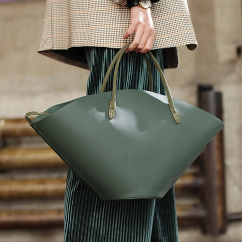 Smart Pick COOL Fashion Womens Leather Tote Handbag Green Womens Unique Shopper Bag Purse for Ladies