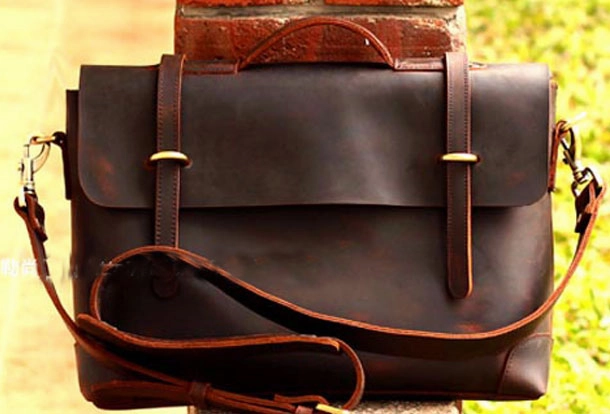 Cool Leather Mens Messenger Bag Work Bag Shoulder Bag for men Functional Comfort Functional Reliability